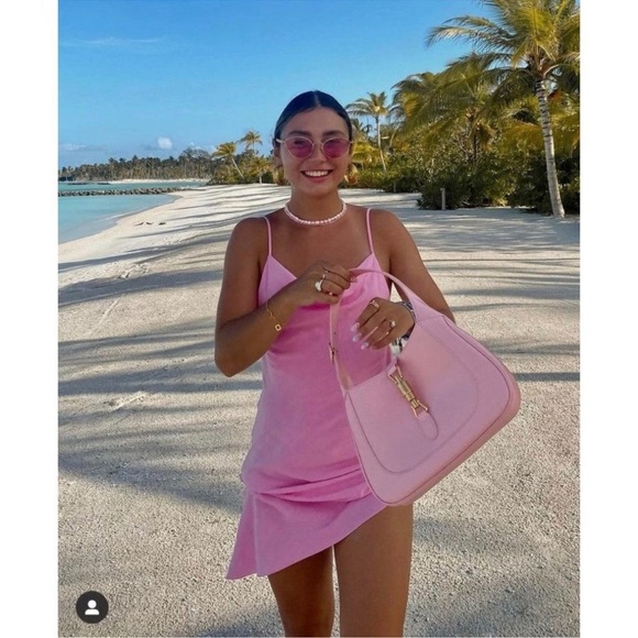 Amanda Uprichard X REVOLVE Chiara Dress in Flamingo - Picture 1 of 7